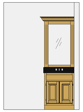 Concept Drawing of New Vanity Set